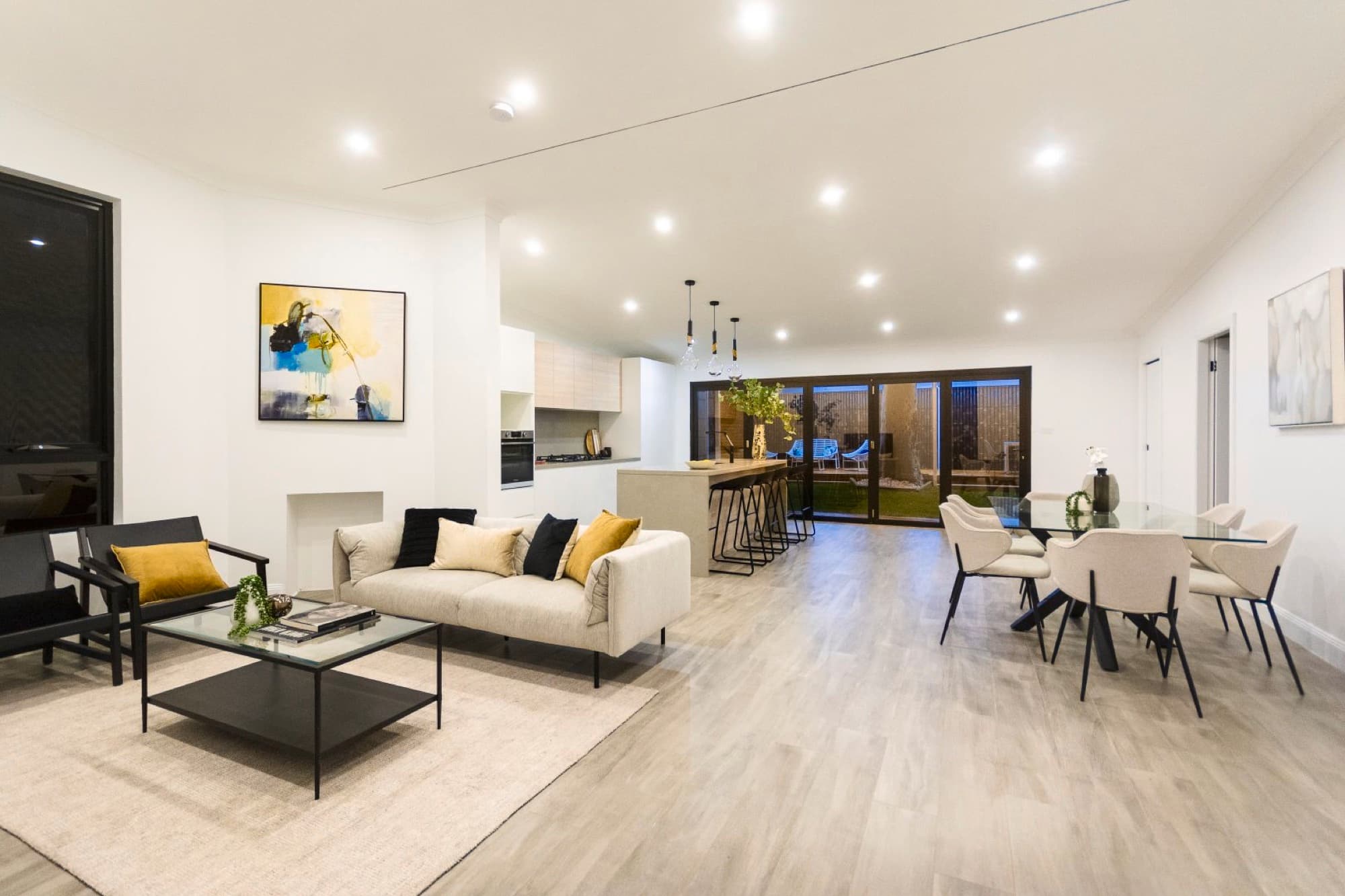 Renovated living and dining